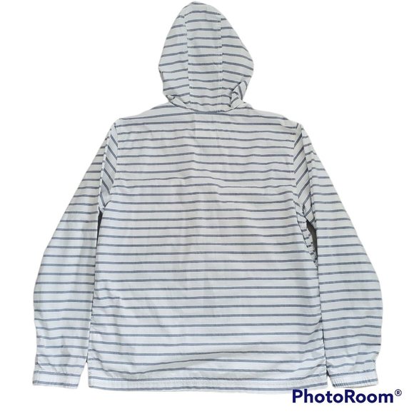 Old Navy Men's Unisex Full-Zip Lightweight Windbreaker Jacket White/Gray Sz L/G - Picture 5 of 14